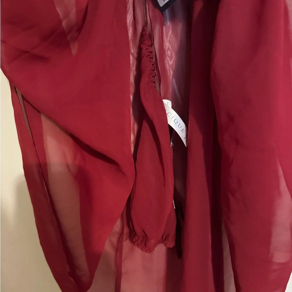 NWT Cacique Red Lace Chemise - Picture 7 of 8